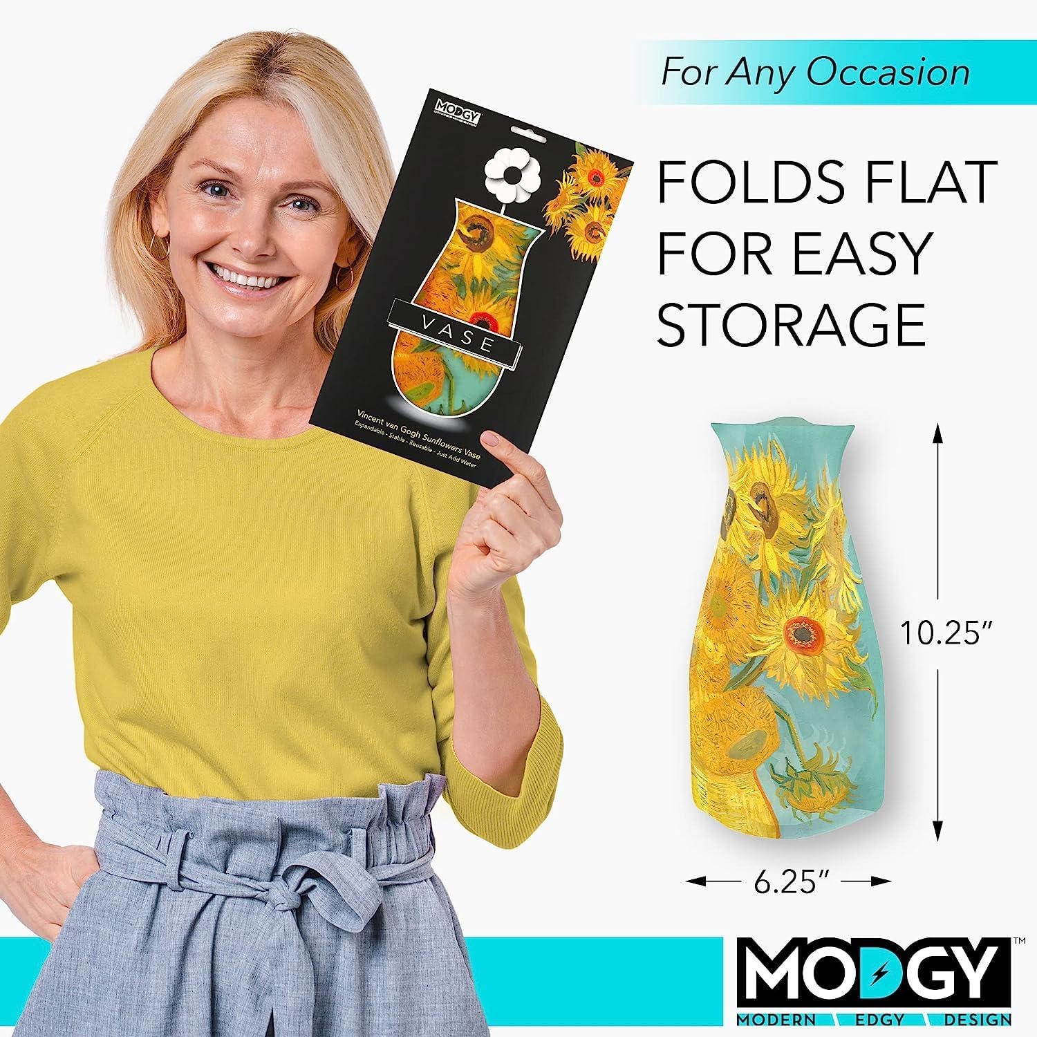 Collapsible Flower Vase — Foldable Plastic, Not Glass