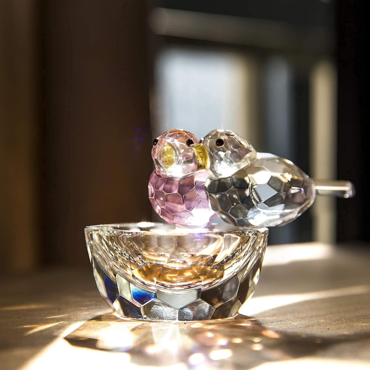Crystal Bird Figurine — 3.3 in