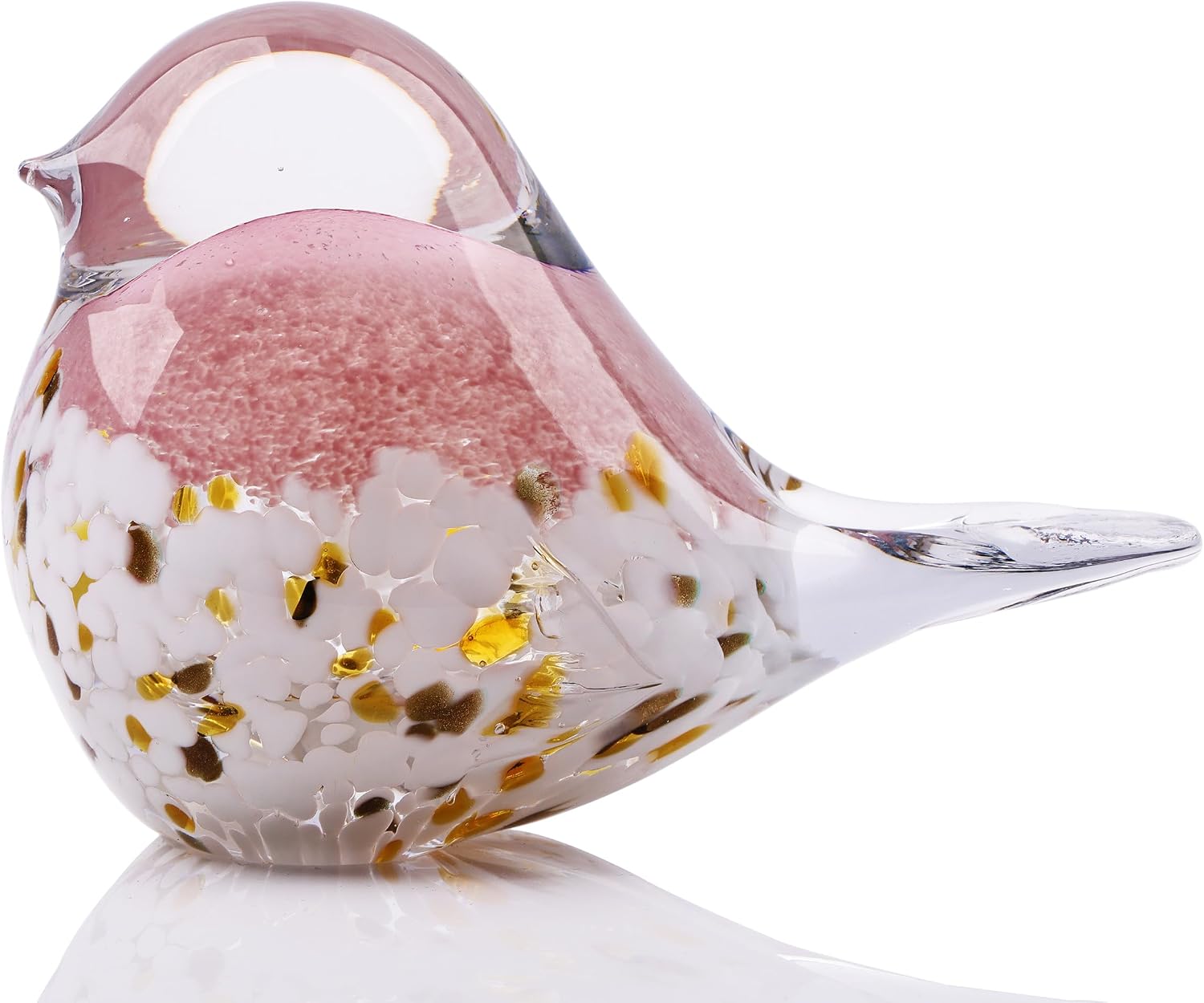Glass Bird Paperweight — Hand-Blown