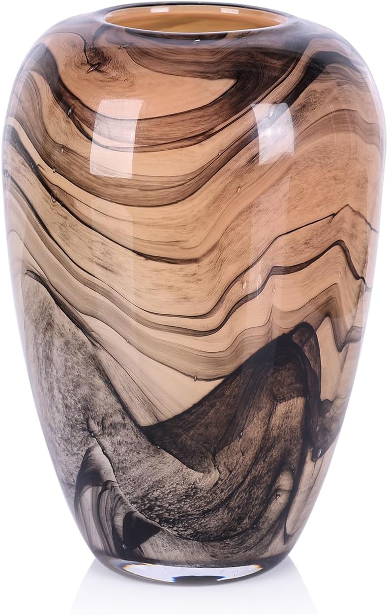 Hand-Blown Decorative Glass Vase — Tabletop