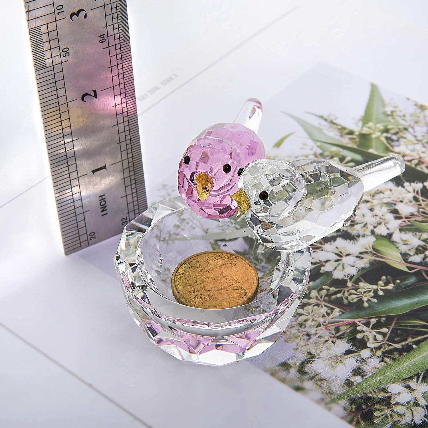 Crystal Bird Figurine — 3.3 in