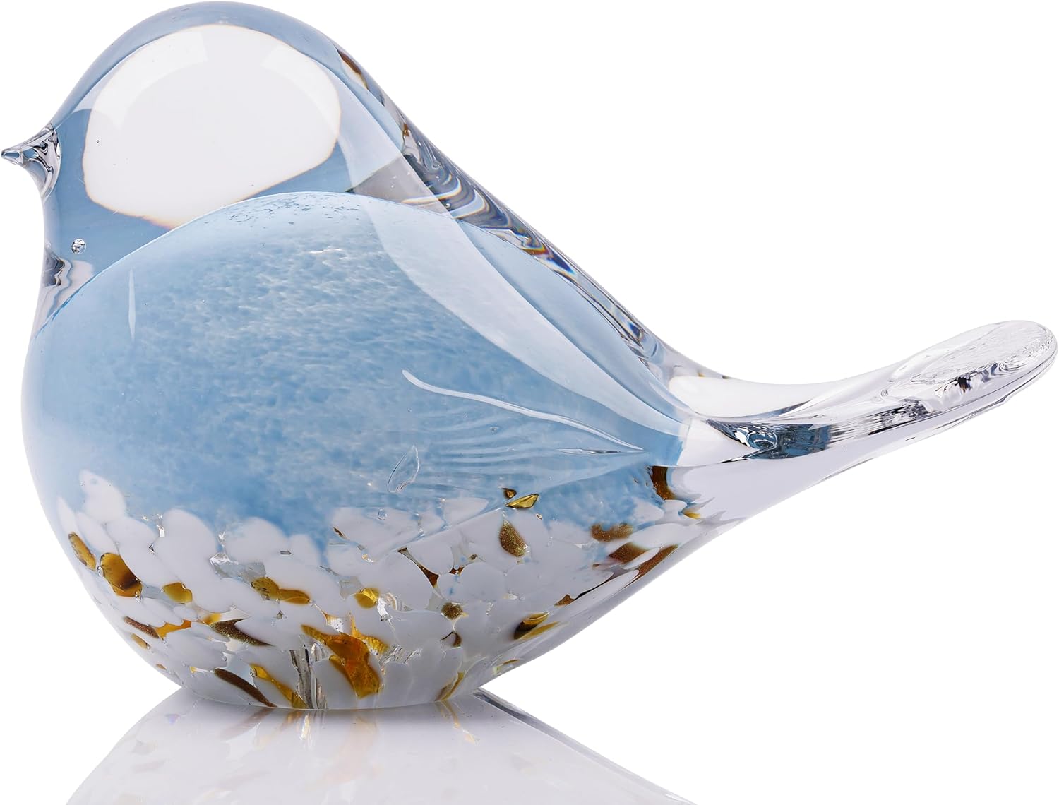 Glass Bird Paperweight — Hand-Blown