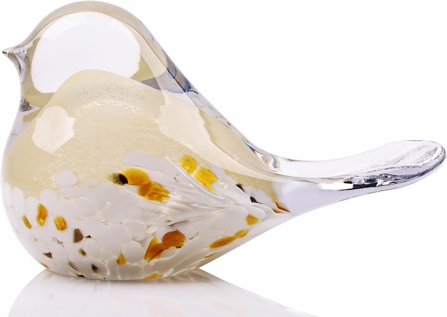 Glass Bird Paperweight — Hand-Blown