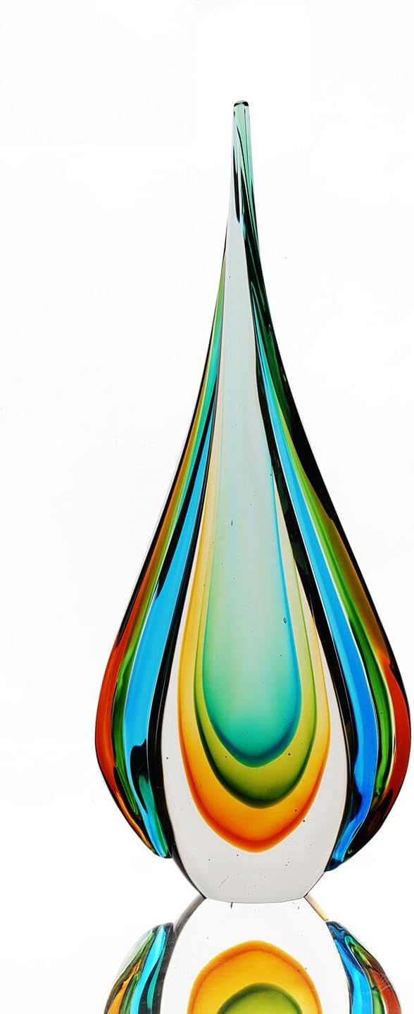 Hand-Blown Glass Sculpture — 18.1 in, Extra Large