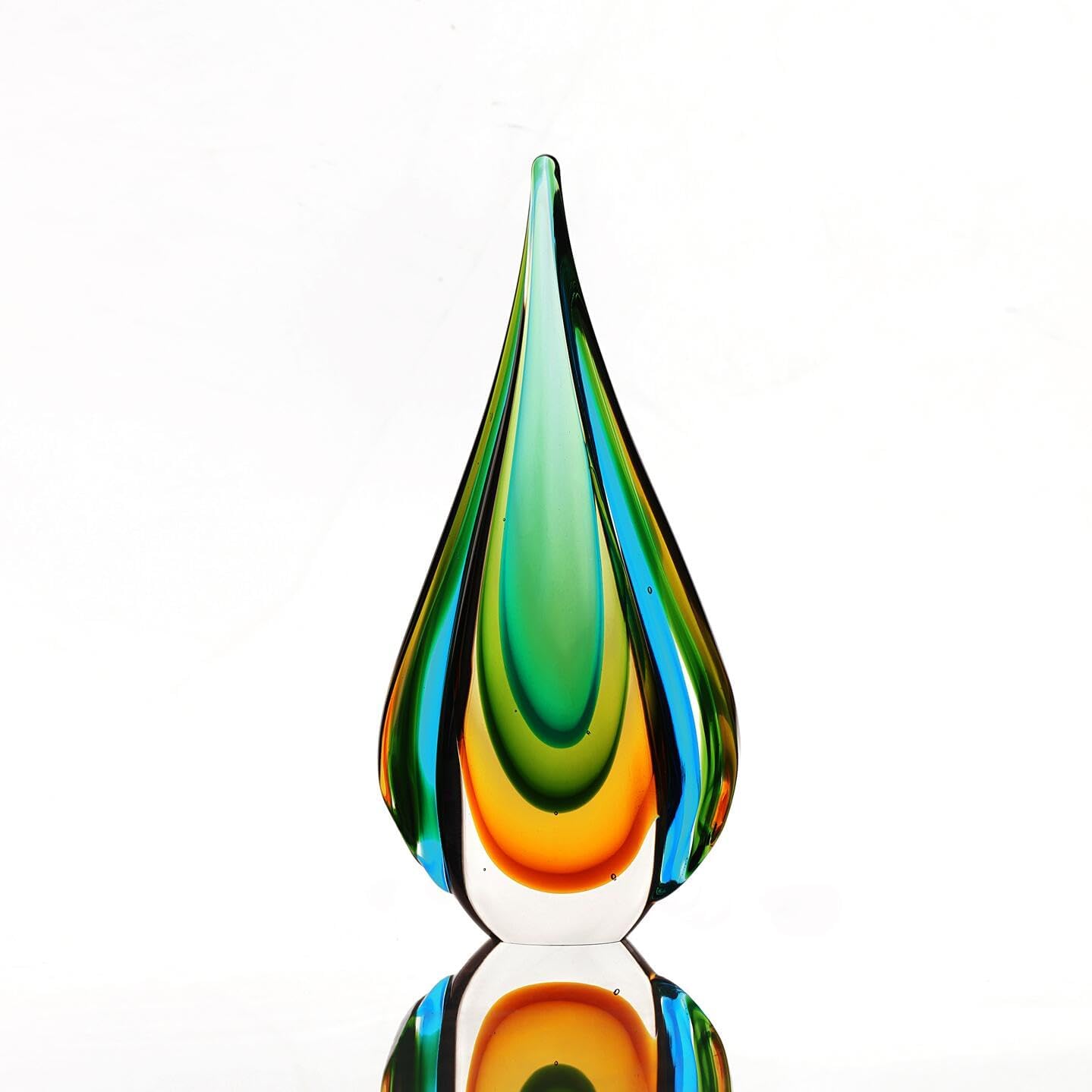 Hand-Blown Glass Sculpture — 18.1 in, Extra Large