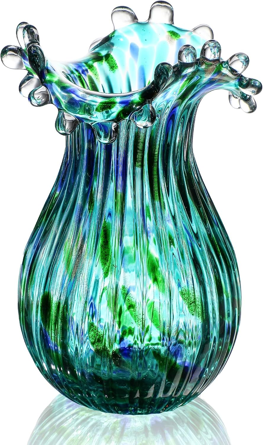 Bubble Glass Vase — 8 in, Modern Form